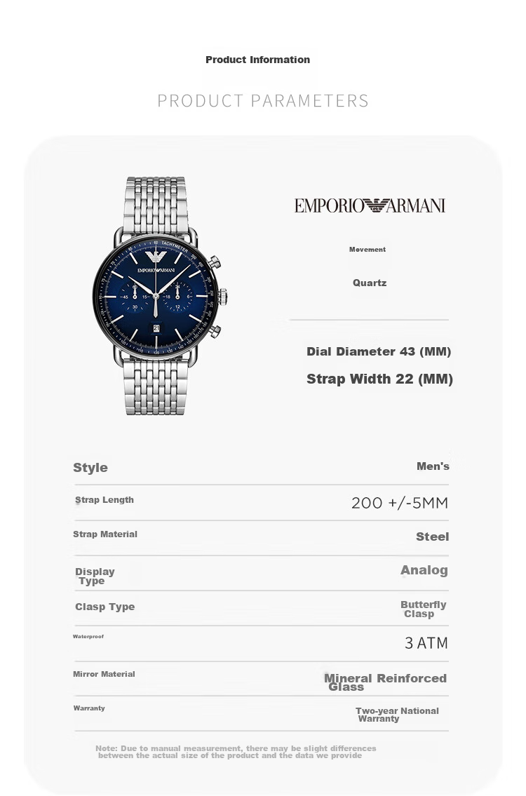 EMPORIO ARMANI Men's Watch, Black Knight Black Steel Strap Quartz Watch, Birthday Gift for Husband, AR11242 10
