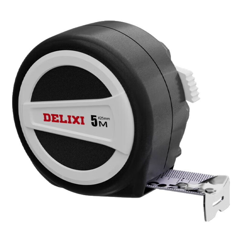 DELIXI Self-Locking Tape Measure, 5 Meters Long, High-Precision Steel Ruler, 3 Meters Household Measuring Tape, Measuring Rod, Circumference Ruler