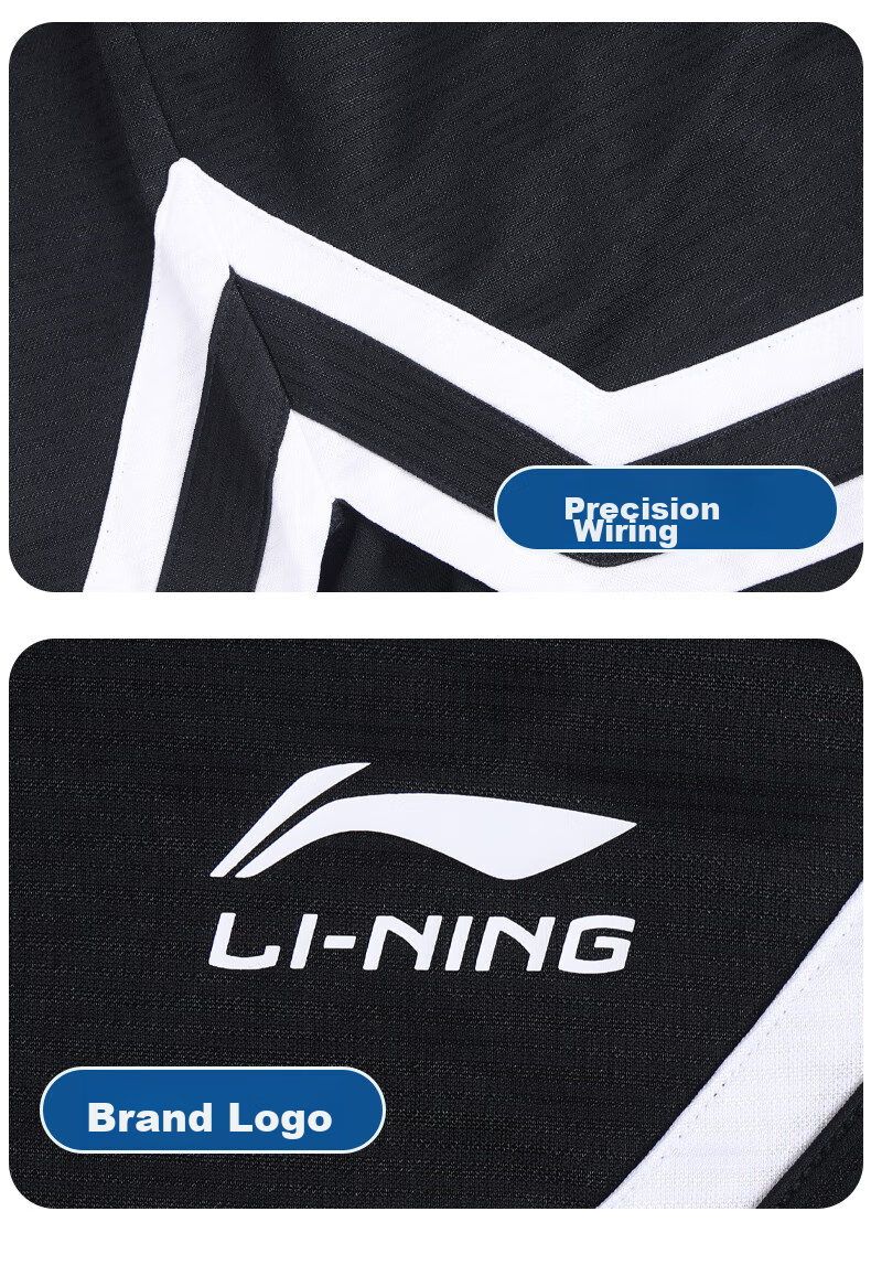 Li-Ning Men's Sports Shorts, Summer Running Quick-Dry Loose Casual Basketball Competition Pants, Training Fitness Knee-Length Shorts, XL 13