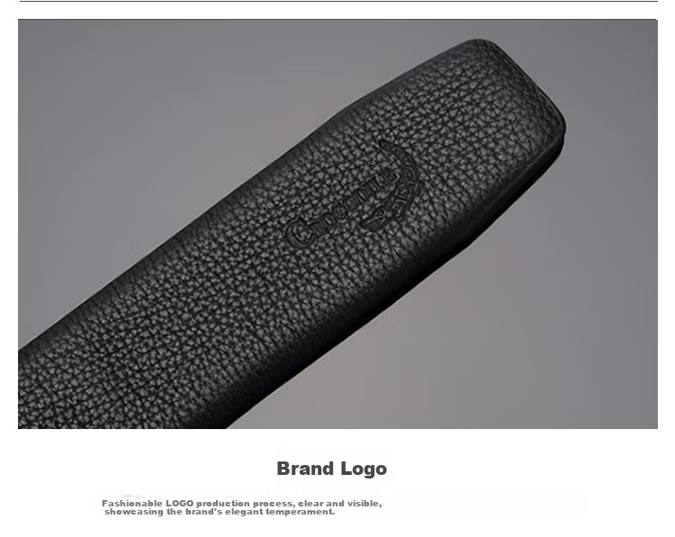 CROCODILE Top-Grain Leather Fashion Buckle Men's Belt Versatile Youth Waistband Birthday Gift for Boyfriend 3572 13