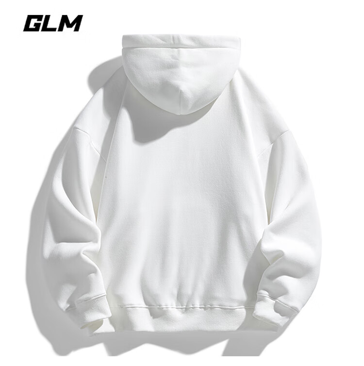 GLM Men's Heavyweight Loose Fit Hoodie Autumn Winter Casual Fleece Lined Youth Trendy Jacket Heather Gray Fleece Lined 3XL 5