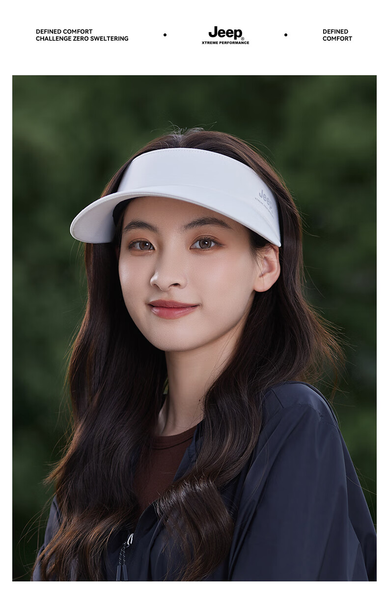Jeep Sun Protection Hat for Men And Women, Outdoor Sun Visor Cap, Wide Brim Breathable Fishing Hat, Quick-Drying Visor Cap 20