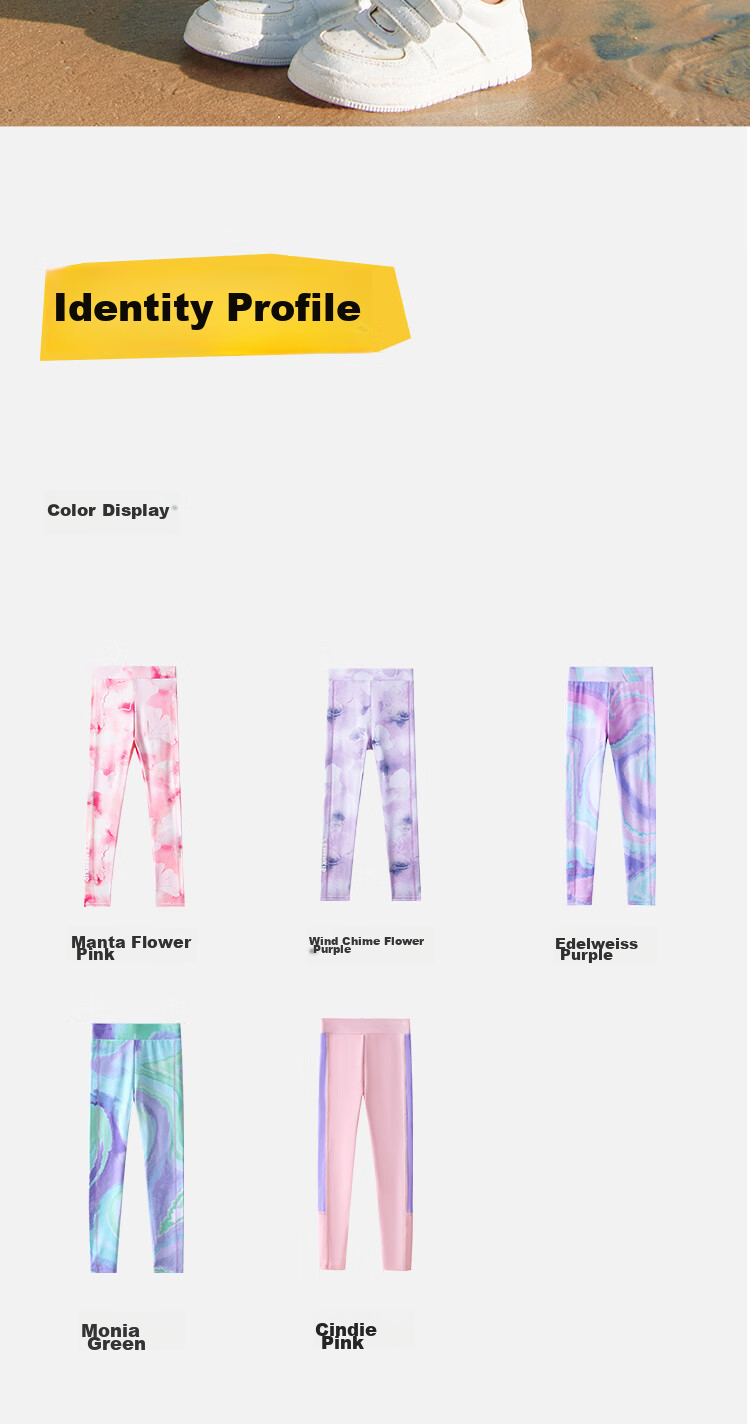 Lemonkid Children's Pants, Sports Trousers for Girls, High-Elasticity Training Leggings, Yoga Pants, Outdoor Running Tight-Fitting Long Pants 10