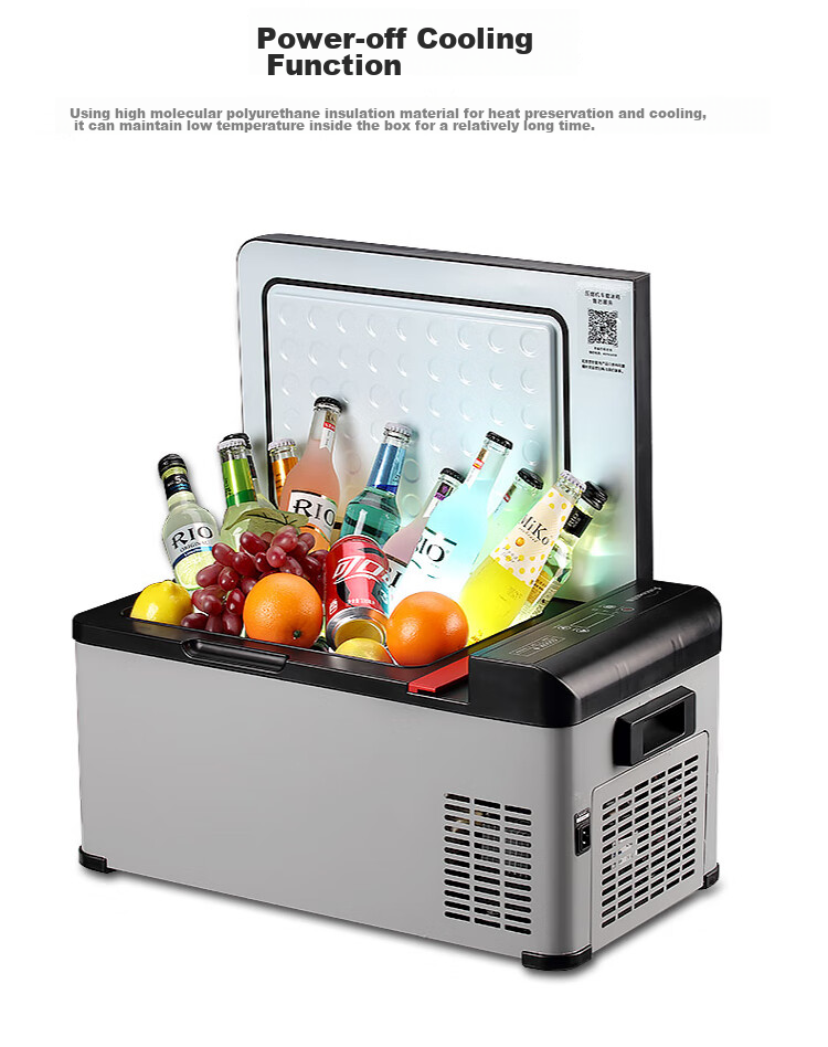 QIXUAN Q18 Car Refrigerator, Mini Fridge with Compressor Cooling, Freezing And Refrigeration Capabilities, Can Form Ice, Outdoor And Home Appliance 14