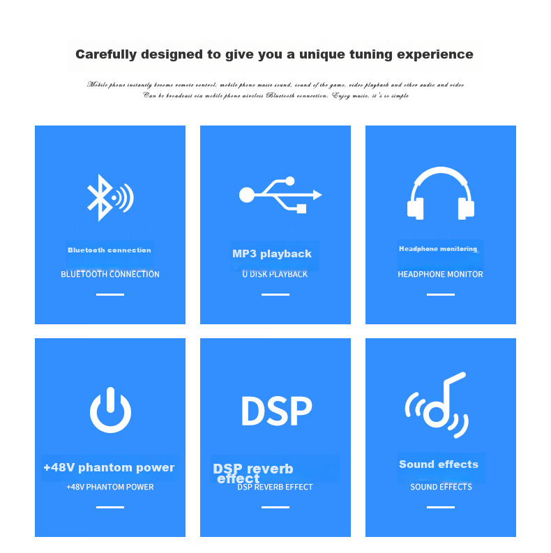 SHILE Professional Four-Channel Mixer, Live Streaming Sound Card, Conference Room Remote Video Conferencing Training, Event Performance Meeting Mixer, Tianqin Shiba 2