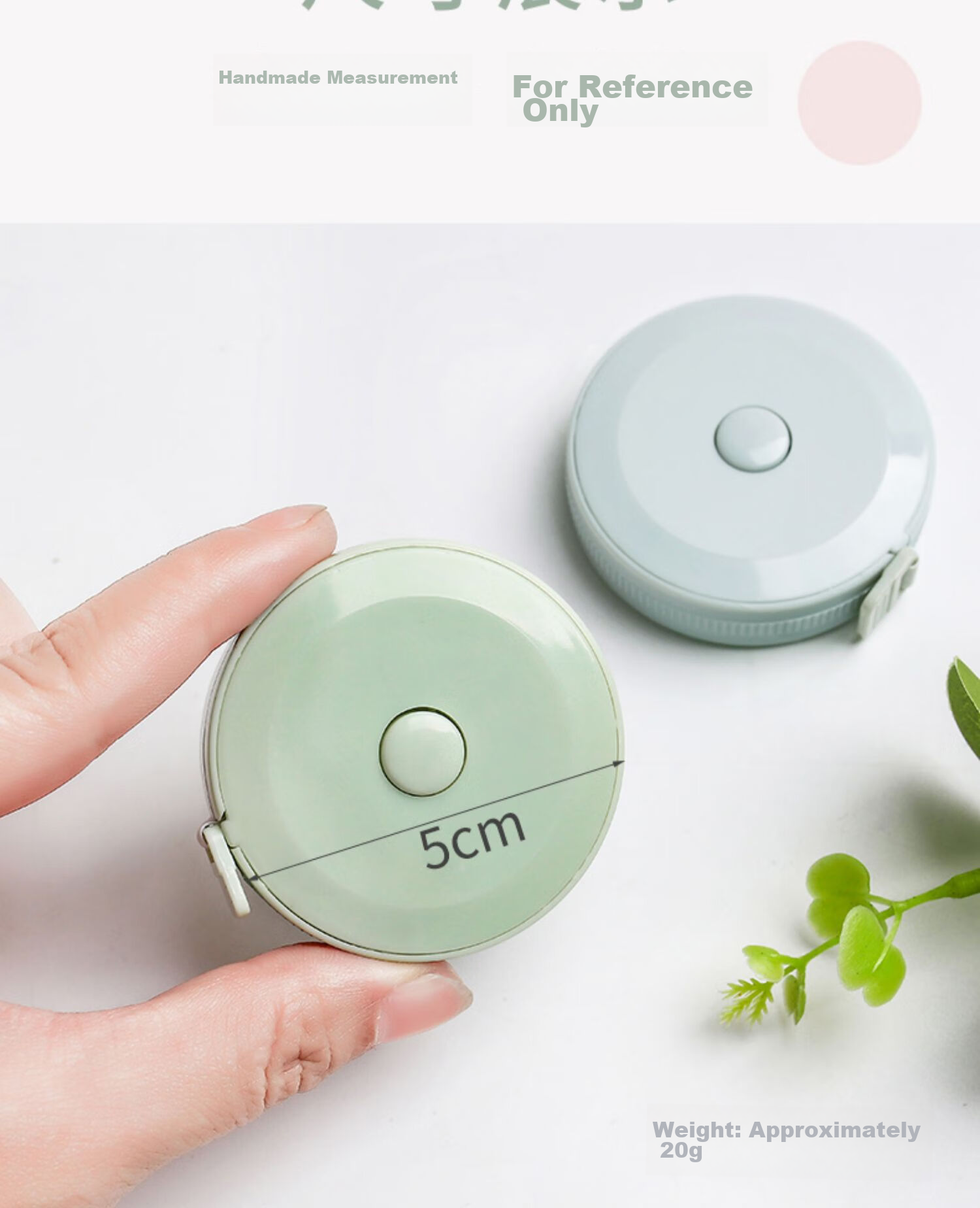 Ouliwen Mini Tape Measure for Students to Measure Height And Body Dimensions, Soft Tape with Automatic Retractable Design for Easy Measurement, Simple White Color 9