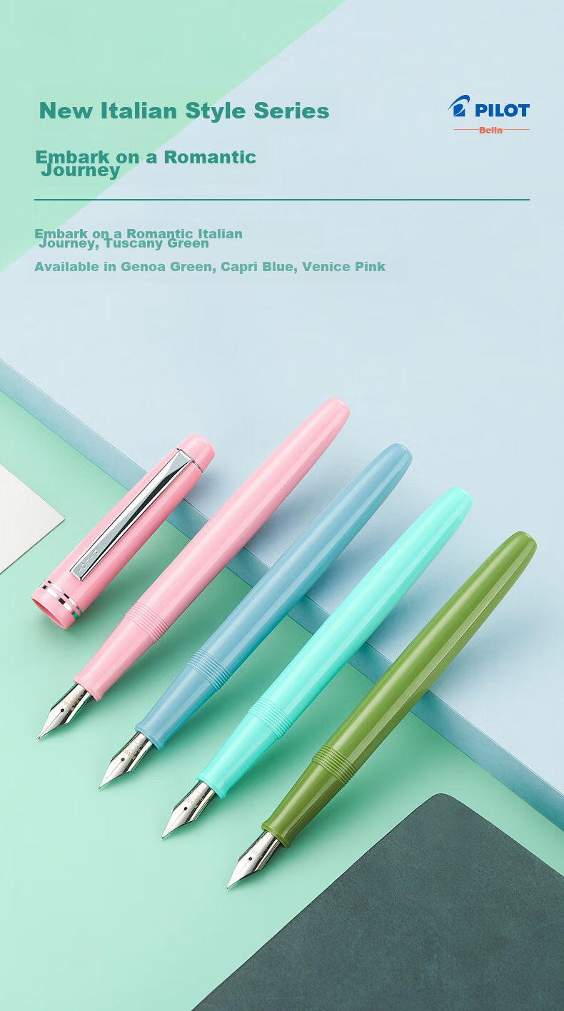 PILOT 78G Fountain Pen for Primary School Students Grades 3-6, Calligraphy Practice, Adult High-Quality Signature Pen, Stationery Gift Box Set, Vintage Series, Blue F Nib 8