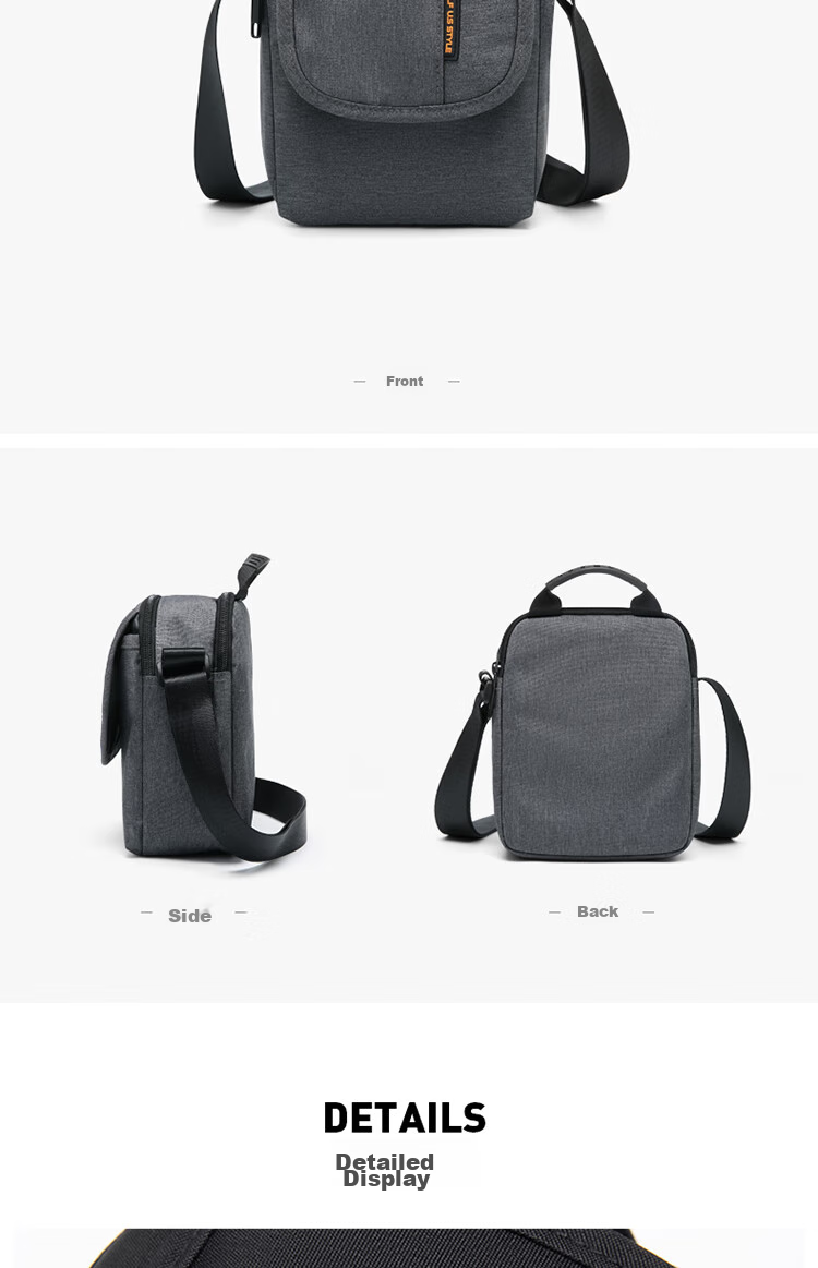 GOLF Shoulder Bag for Men And Women, Casual Crossbody Canvas Bag with Multiple Compartments, Water-Resistant Mini Sports Messenger Bag 18