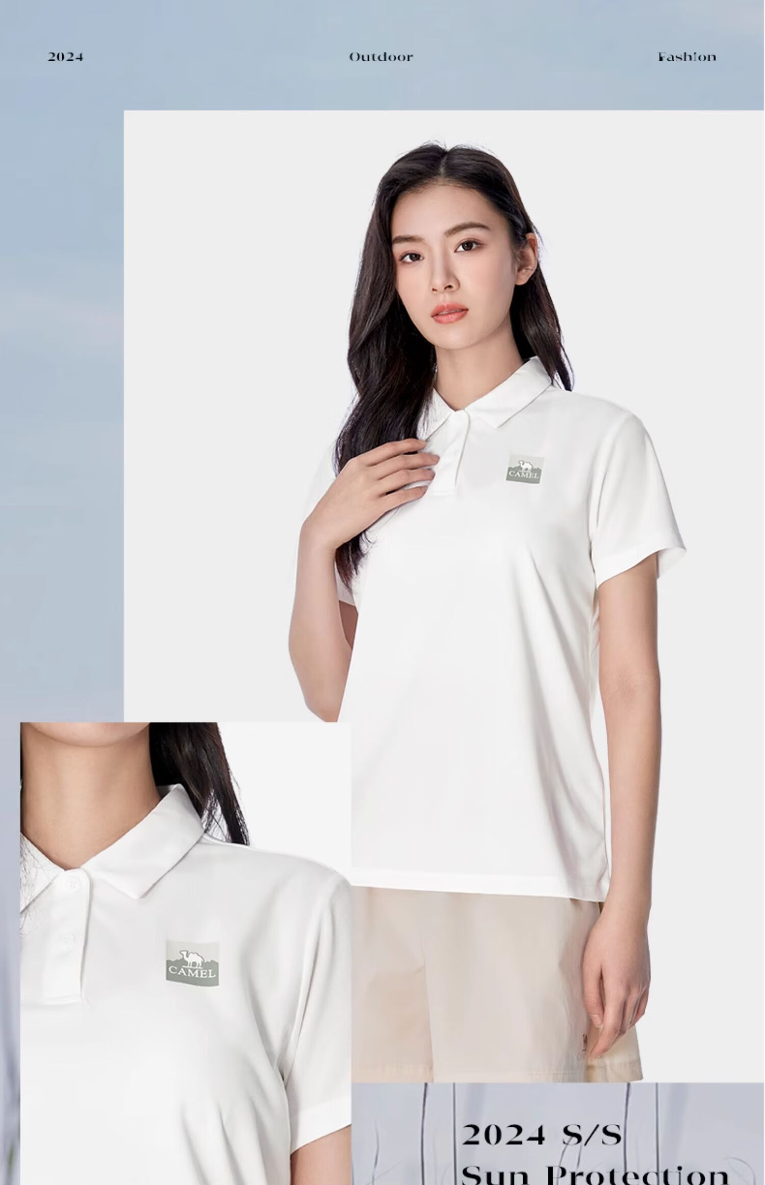 CAMEL Outdoor Quick-Dry Short Sleeve Polo Shirt Spring Summer Breathable Moisture-Wicking Fast-Dry Sports T-Shirt A14BZ01002 12