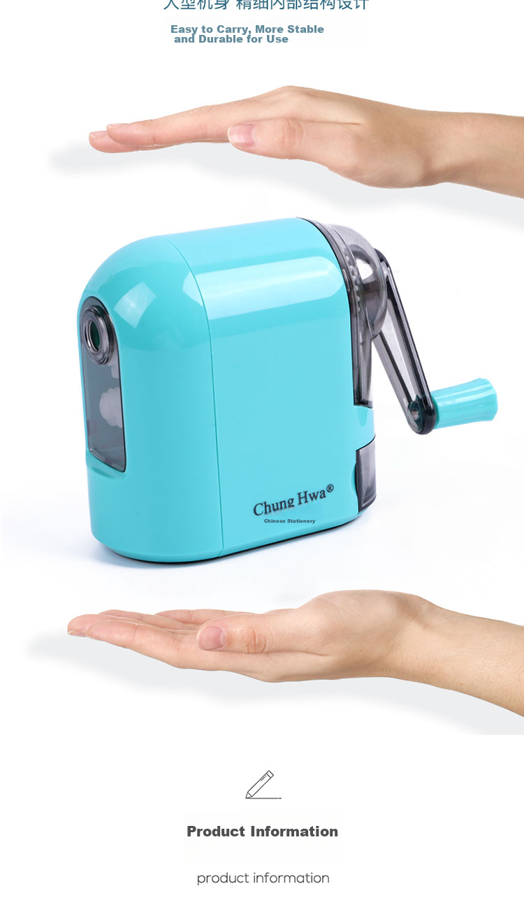 Zhonghua [Popular Product] H1002 Student Stationery Pencil Sharpener/rotary Pencil Sharpener/automatic Pencil Sharpener/Lemon Yellow 1