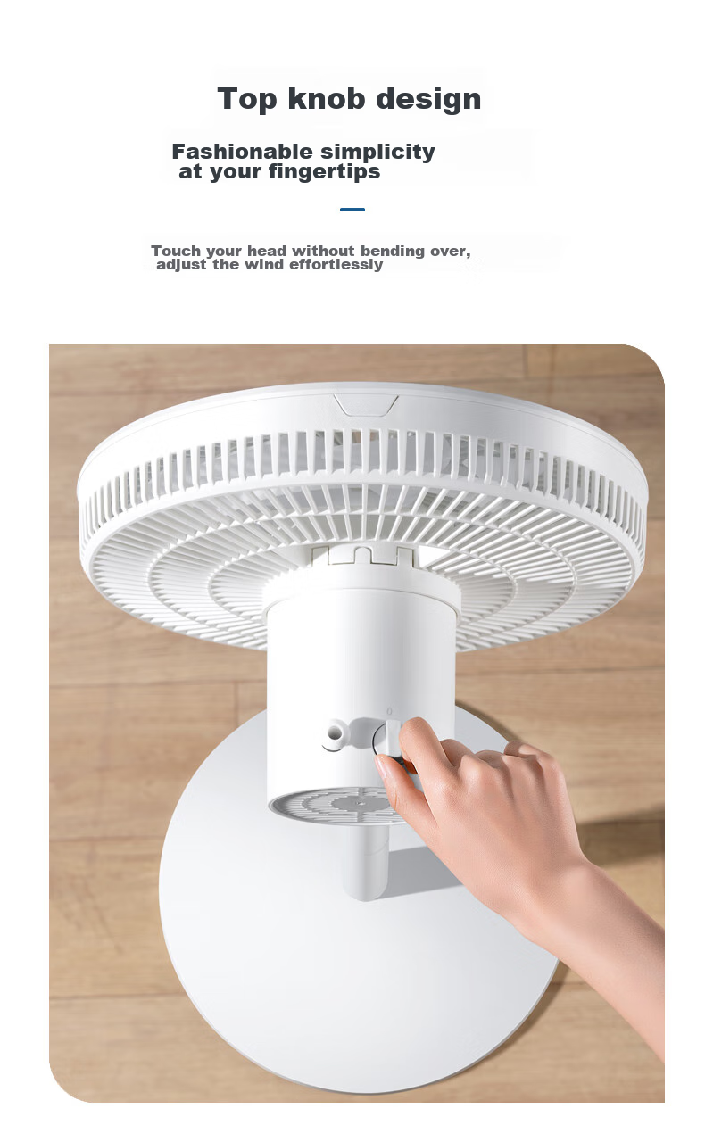 SINGFUN Home Electric Fan, Floor Fan, Beige Fan, Energy-Saving Dorm Small Fan, Table And Floor Fan, Air Circulation Fan, Quiet High-Volume Fan DLD-D17 8