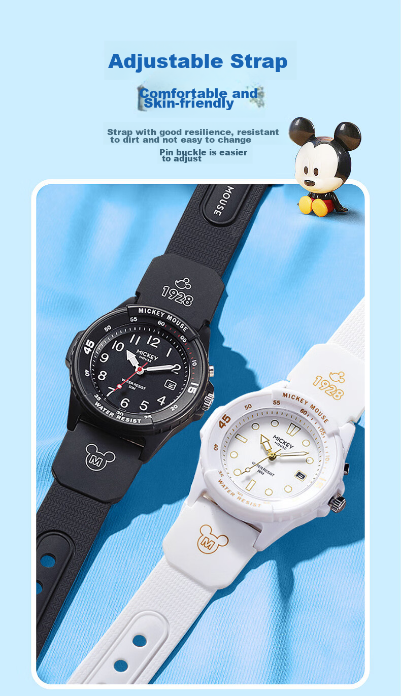 Disney Mid-Autumn Festival 2026 New Electronic Watch, Waterproof Quartz Watch for Men And Women, Middle School And High School Students, Elementary School Children, Exam Watch 8