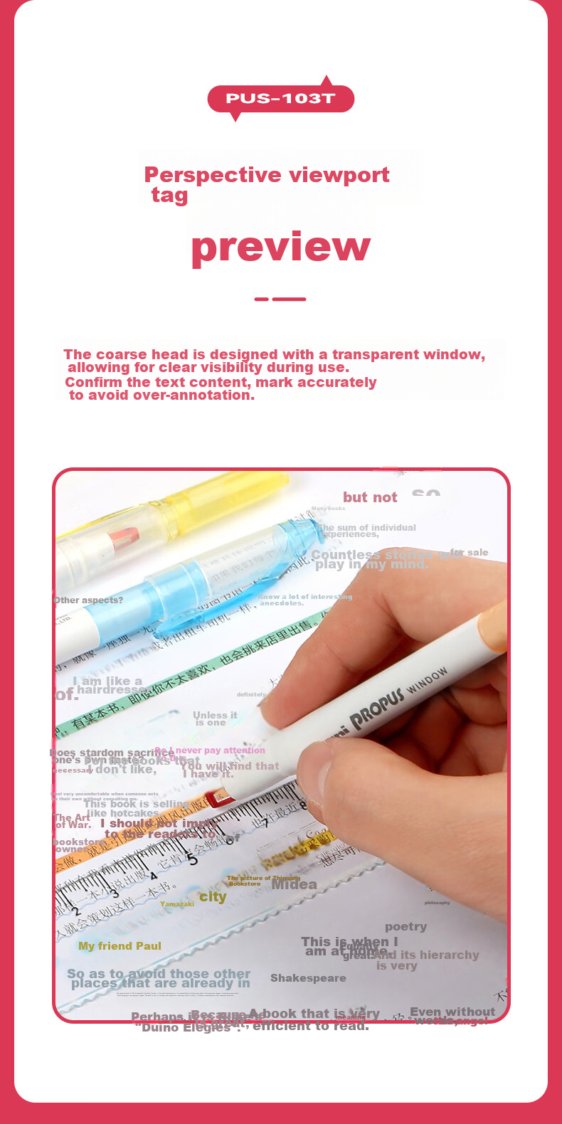 Uni Mitsubishi Dual-Tip Fluorescent Marker Pen for Student Homework, Journaling, Drawing And Marking - Colorful Pens, Fine 0.4mm Thick 4mm PUS-103T 1 Pen/Pack Light Blue 2