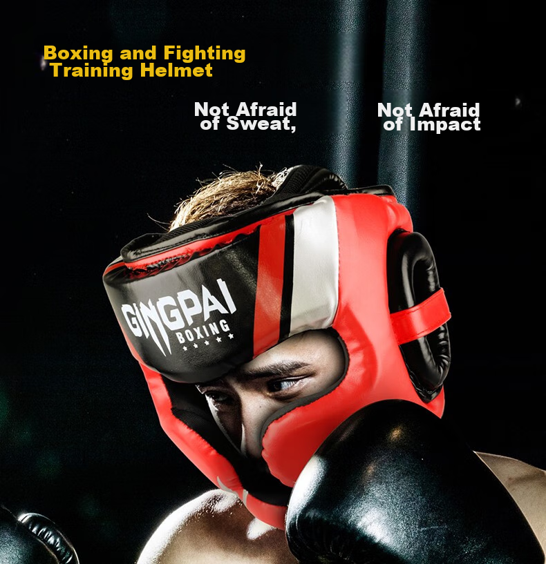 Jingpai Boxing Head Guard Professional Fighting Kickboxing Adult And Children's Boxing Monkey Face Helmet Full Protection Headgear 1