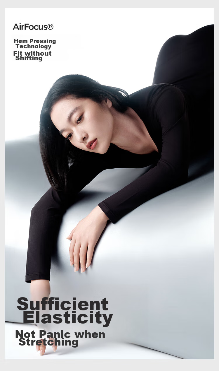 HLA [Xiaohuo-Air8] Thermal Underwear for Women, 230g Double-Sided Fleece, Antibacterial Heating Patch, Autumn Top And Bottom Set 16