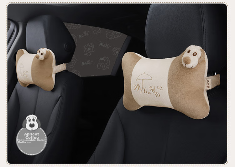 ICAROOM Car Headrest Neck Pillow, Hollow Cotton Car Cushion, Cartoon Car Bone Pillow NB-103KT 16