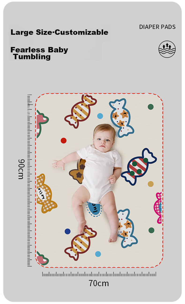 Peppa Pig Mom Baby Waterproof Washable Urine Pad Mattress Protector Menstrual Pad 1.5m x 2m 18