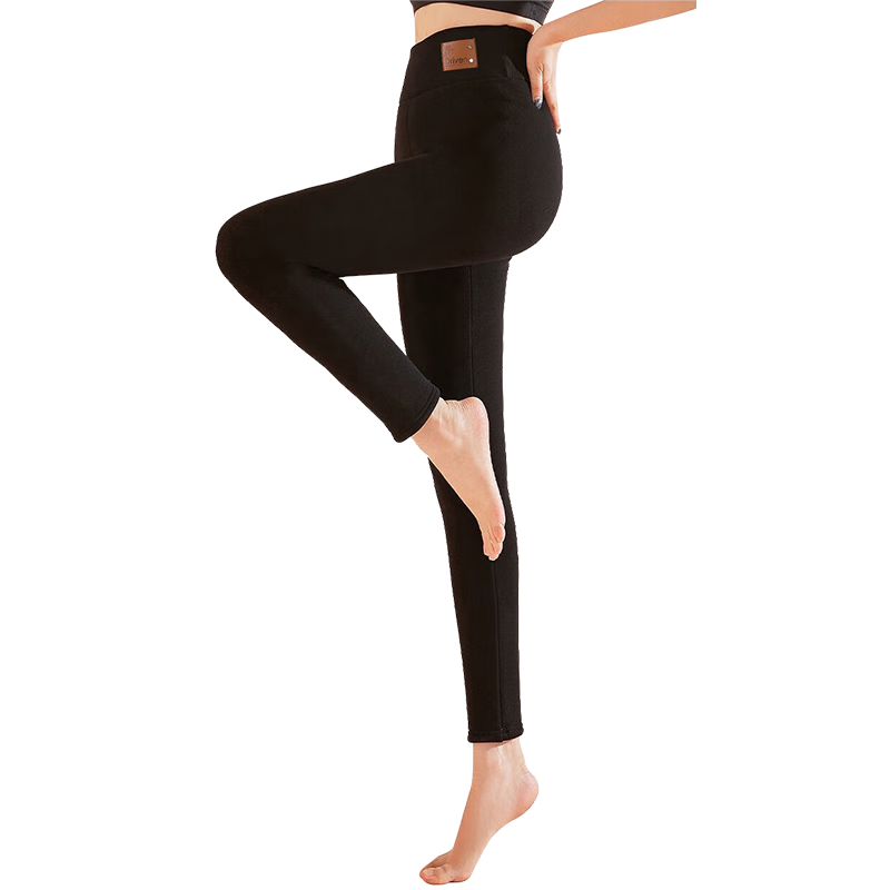 LangSha 25 Autumn Winter New Lamb Fleece Lined Leggings Thickened Warm High Waist Slim Fit Plus Size Cotton Pants for Women
