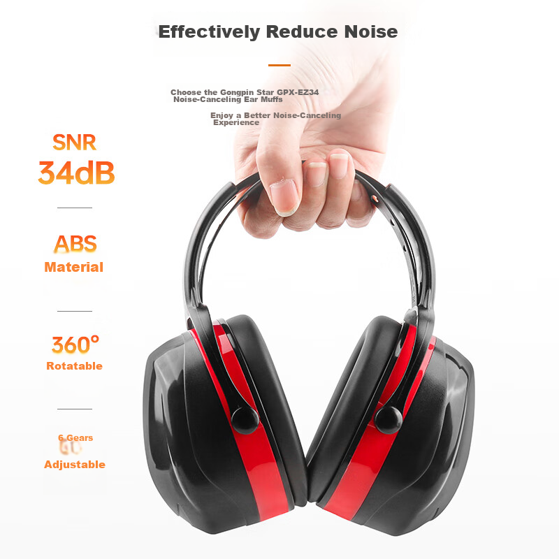 Gongpinxing Soundproof Earplugs, Noise Reduction Sleep Aid, Noise Cancellation, Industrial Noise Reduction, Anti-Interference Headphones GPX-EZ10534