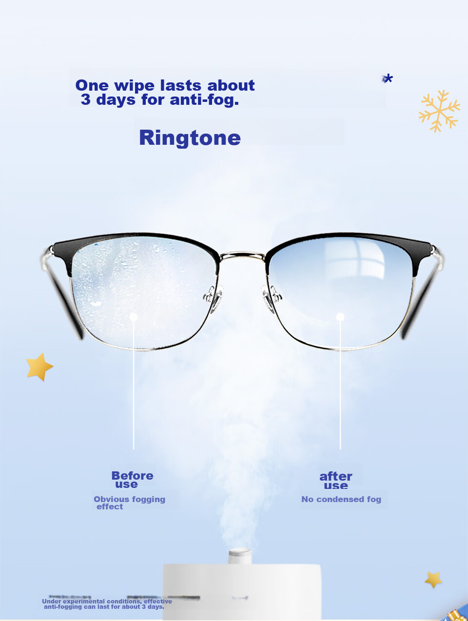 ZEISS Anti-Fog Cleaning Wipes for Glasses, Lenses, Goggles, Swimming Goggles, And Myopia Glasses - Anti-Fog Paper Towels, 100 Sheets 5