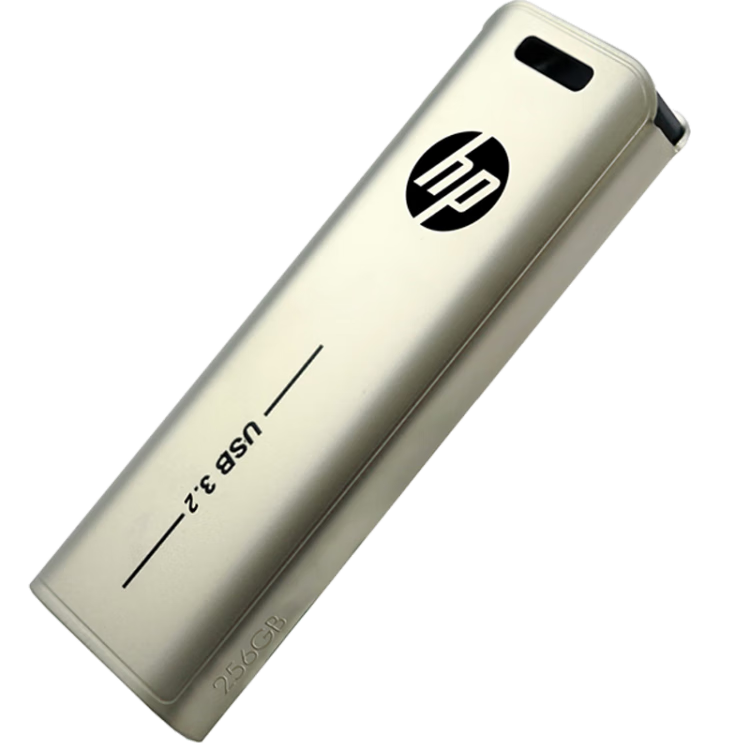 HP 256GB USB3.2 Flash Drive X796w, Champagne Gold, High-Speed Business USB Drive, Multifunctional Learning And Office Flash Drive