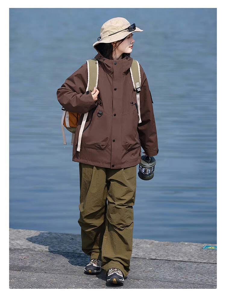 JEEP SPIRIT Men's Three-In Jacket, Men's Windbreaker, Autumn And Winter Warm Casual Fleece Outerwear 18