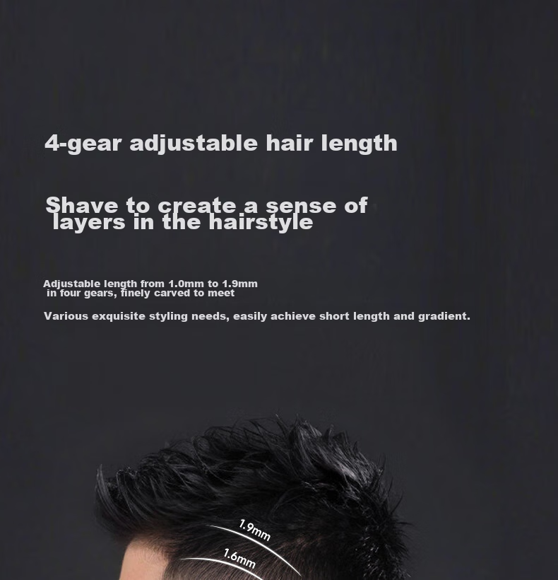 AUX Hair Clipper, Electric Trimmer for Children's Home Use, Professional Hair Cutting Scissors, Self-Haircut Tool, Hair Cutting Device with Complete Set of Hairdressing Tools [Standard Configuration + Double Scissors] 8