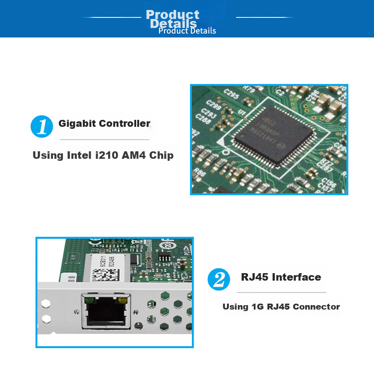 EB-LINK PCIE X4 10G Single-Port Server Network Card with AQC107 Chip, 10G Ethernet Port for E-Sports Gaming, Supports 10G/5G/2.5G/1G Speeds, Adaptive 3