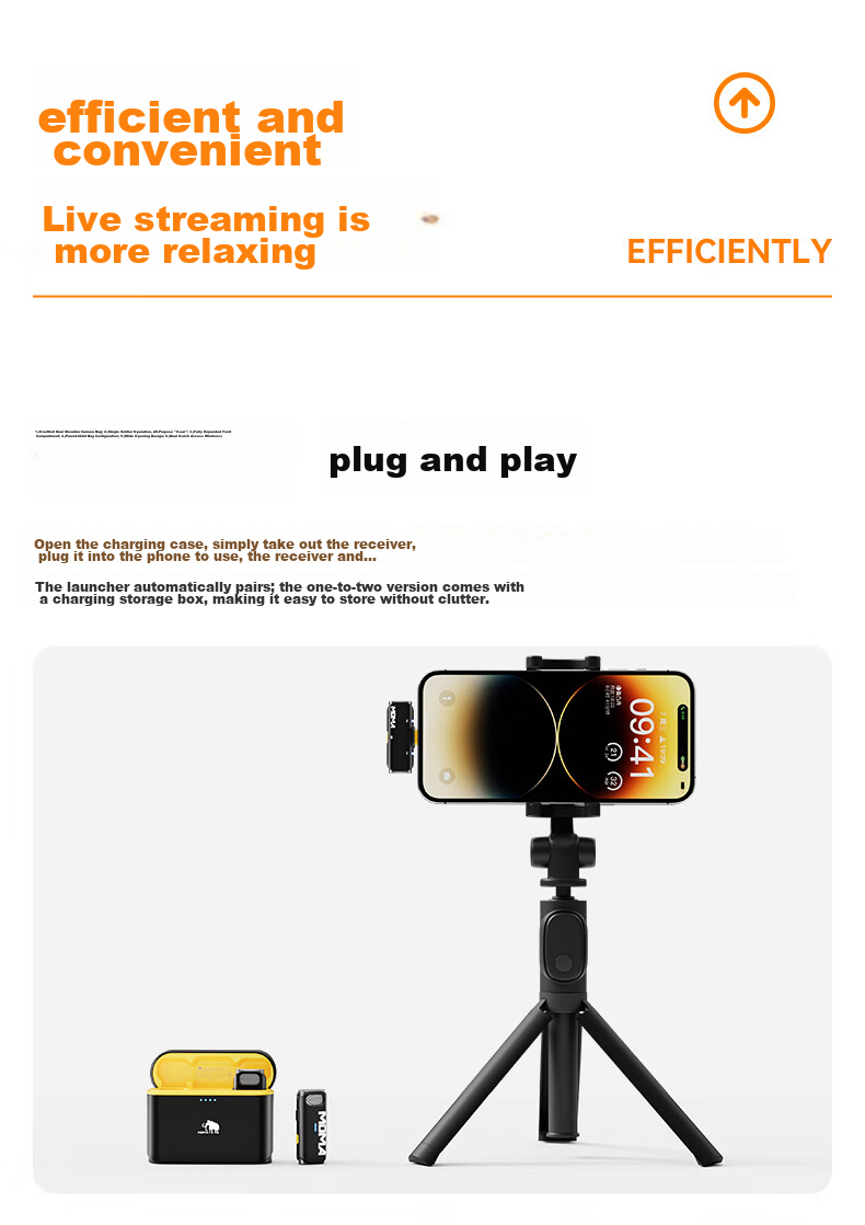 MOMA Yuesheng S1 Wireless Microphone, Live Streaming Noise Reduction Lavalier Microphone, MOMA Mungni S1 Dual-Channel Microphone for Android Phones, Direct Plug-In Vlog, Outdoor Interview Recording, Sound Card Microphone 11