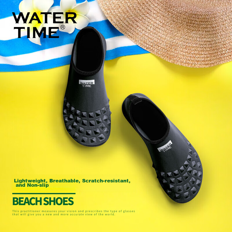 WATERTIME / Shuichuan Diving Shoes, Beach Shoes for Men And Women, Adults, Quick-Drying, Breathable, Non-Slip, Snorkeling And Wading Shoes, S Size