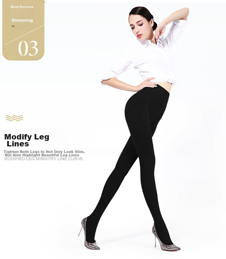 LangSha Women's Leggings for Autumn And Winter, Warm Pants, Black And Flesh Color, Fleece-Lined Thick Base Layer Socks, Black Pants 1 Pair, 300g Suitable for -5~15°C 6