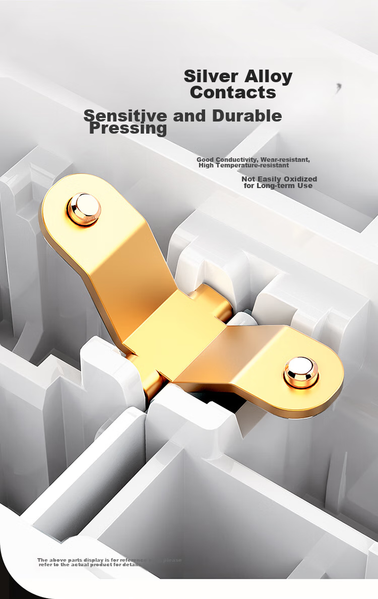 BULL Wall Switch G07 Series, Two-Gang Single-Control Switch, 86-Type Panel G07K211C(U6), Champagne Gold 5