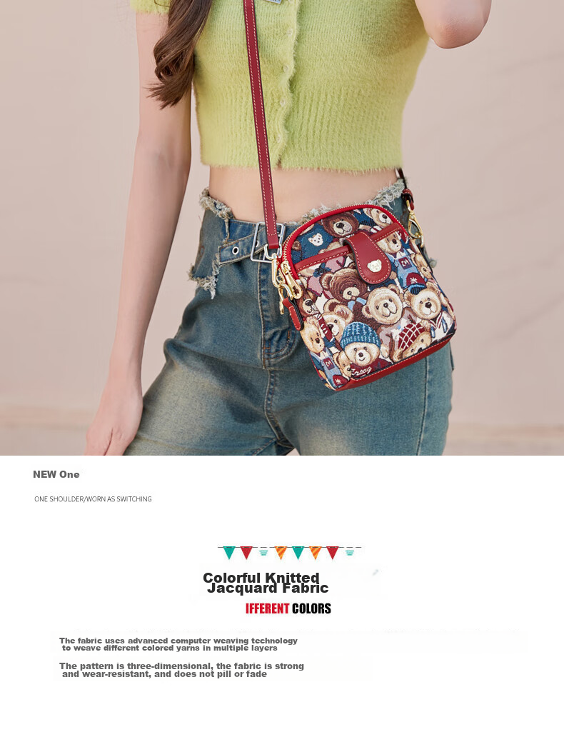 Xiaoxiongyilian Elegant And Stylish Phone Bag for Women, Fashionable Lightweight Mini Canvas Crossbody Bag, Casual Small Shoulder Bag, Valentine's Day Gift 10