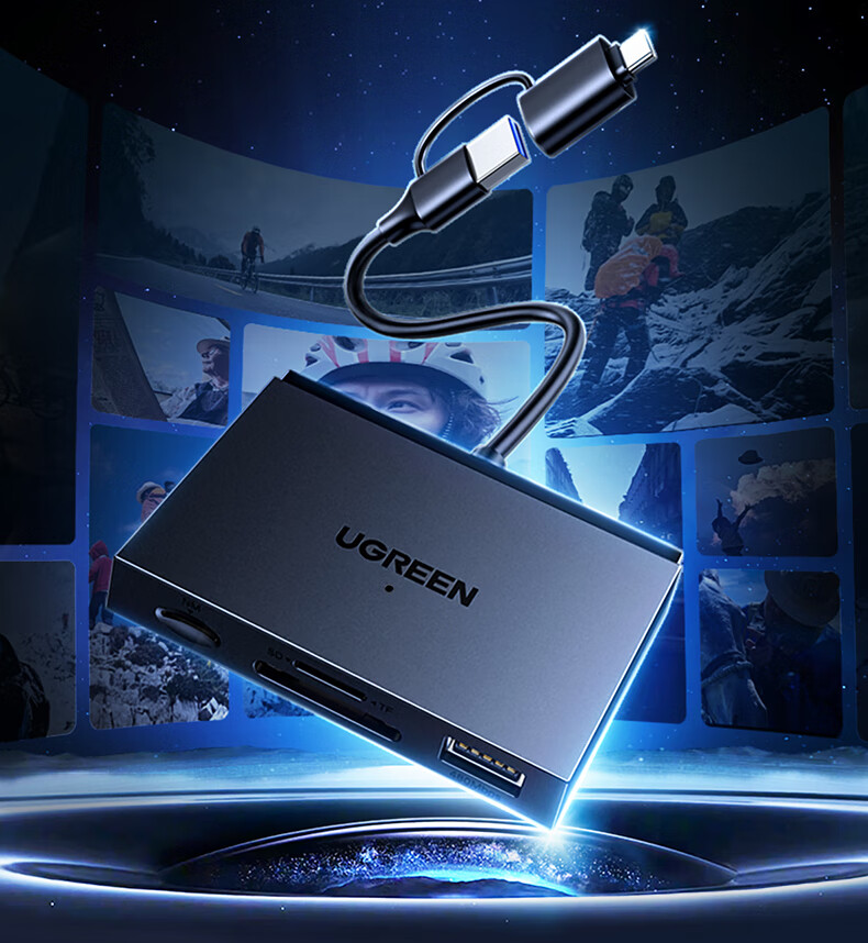 UGREEN Compatible with Huawei NM Storage Memory Card/SD/TF Card, USB/Type-C3.0 Card Reader, Supports Phones/computers/Apple 17/16/iPads Tablets/External Flash Drive Expansio 2