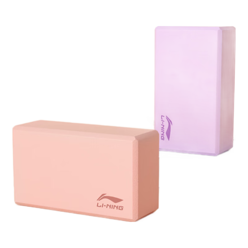 Li-Ning Yoga Block Dance Practice High-Density EVA Foam Brick for Children and Adults Pink