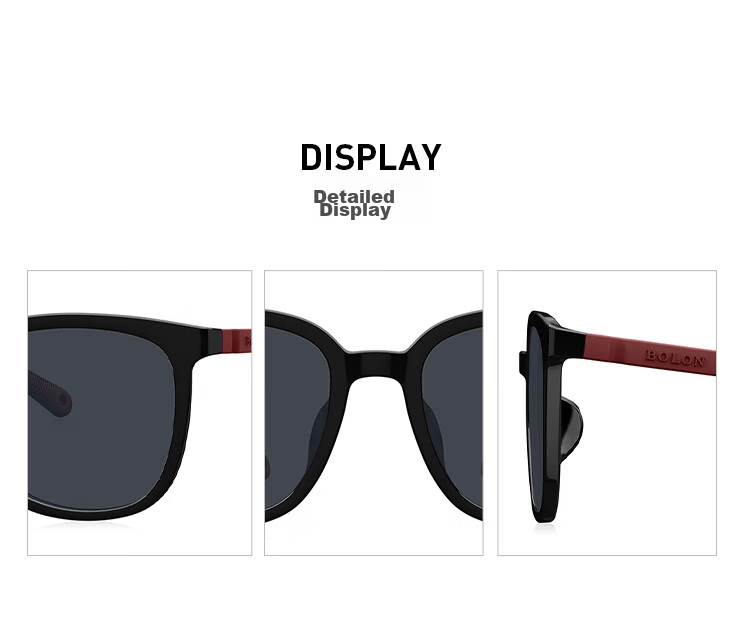 BOLON Eyeglasses, Casual Square And Round Frame, Children's Sunglasses, Boys And Girls UV Protection Sunglasses, BK5012A80 15