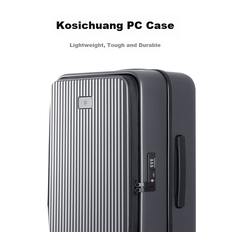 Чемодан Xiaomi Mijia Luggage, 20-дюймовый ручная кладь, с боковым отделением, кодовый замок, черный
