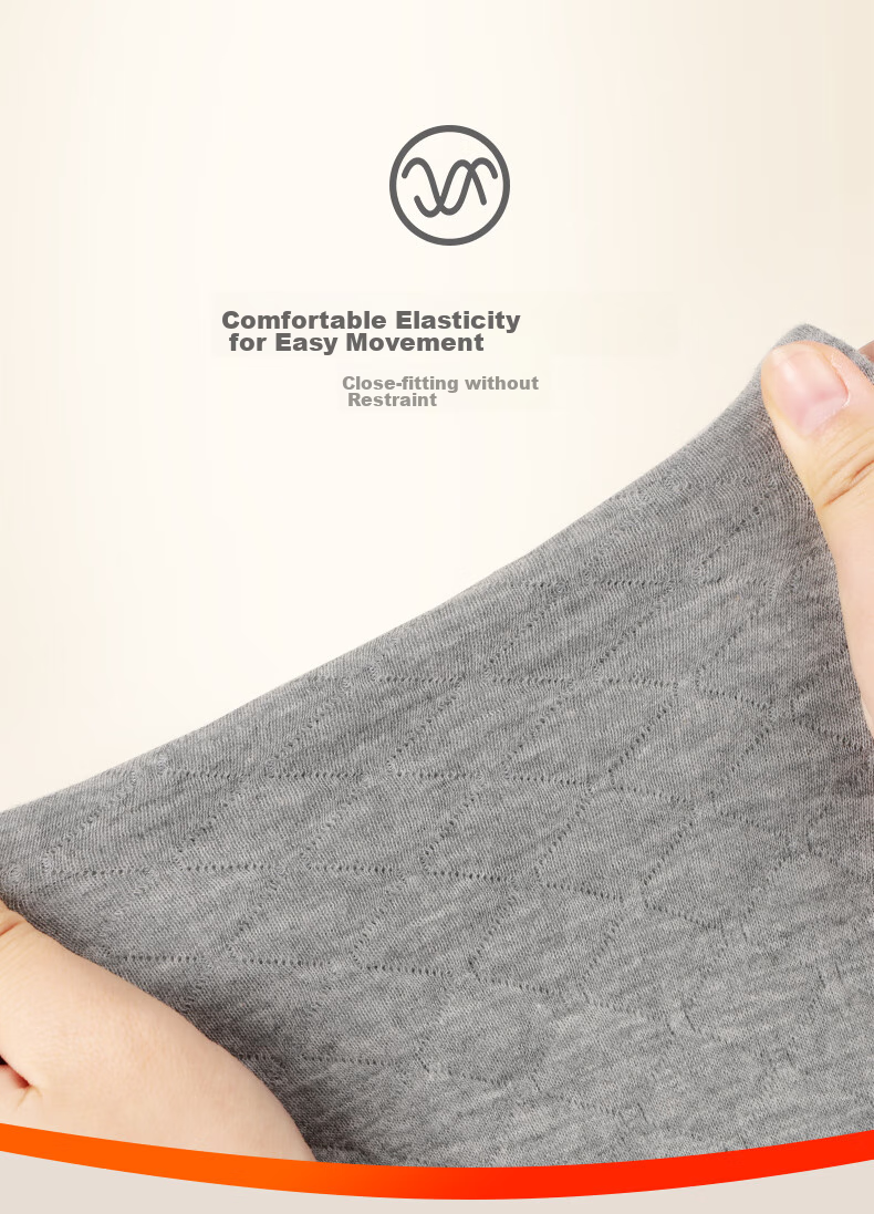 Yiershuang [Half Turtleneck Three-Layer Thickened] 100% Pure Cotton Thermal Underwear for Men And Women, Autumn Top And Bottom Set, Fall/winter 8