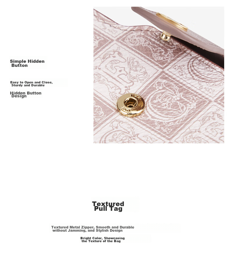 GOLF Wallet for Women, Fashionable Printed Design, Multi-Functional Card Holder And Coin Purse, Short Style Billfold 7