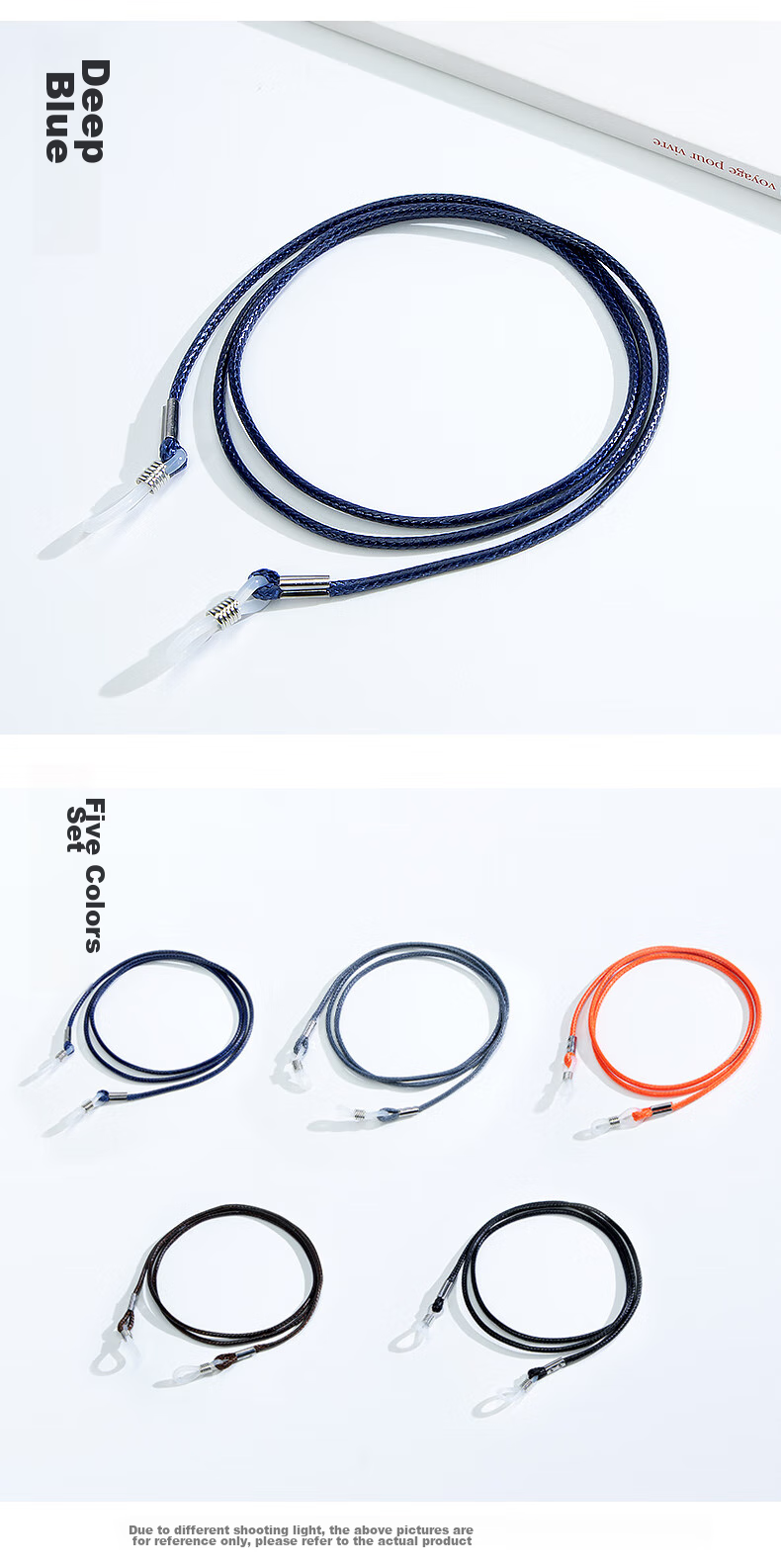 SooGree Glasses Anti-Loss Cord Braided Eyeglass Strap for Adults And Children, Universal for Myopia Sunglasses Reading Glasses, Running Sports Anti-Drop Cord 9