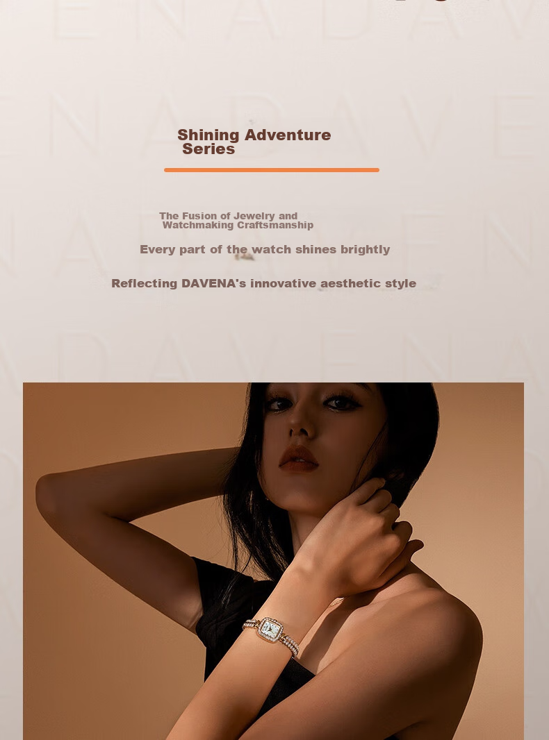 Davena [Celebrity Style] Tiweina Small Gold Spike Watch, Women's Luxury Niche Wristwatch, Birthday Gift for Girlfriend 5