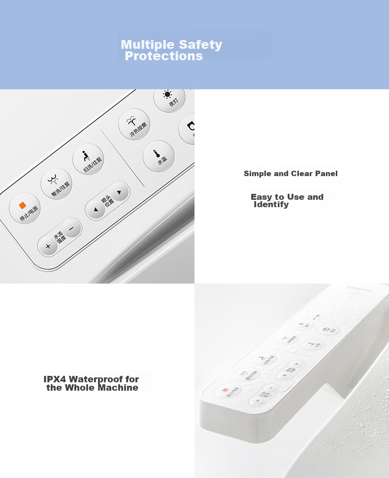 SMARTMI 2Pro Sensor Smart Toilet Seat with Warm Air Drying, Heating, Automatic Sensor, Antibacterial Toilet Cover 24