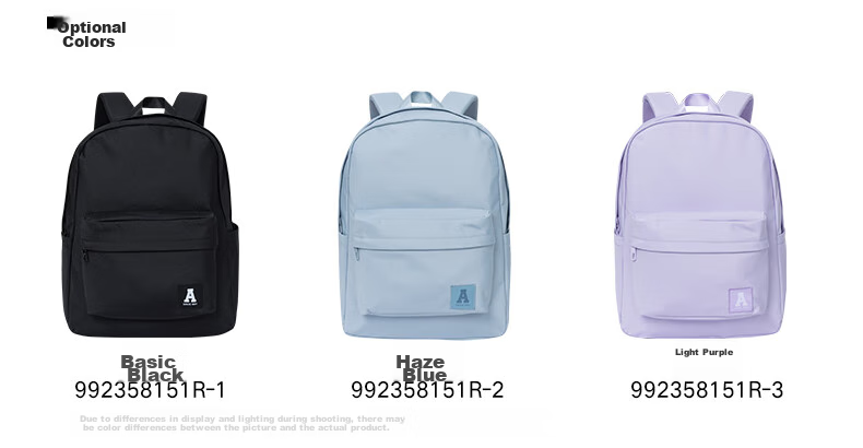 Anta Mochi Backpack Unisex Simple Large Capacity Youth Canvas Hiking Cycling Sports School Bag 40