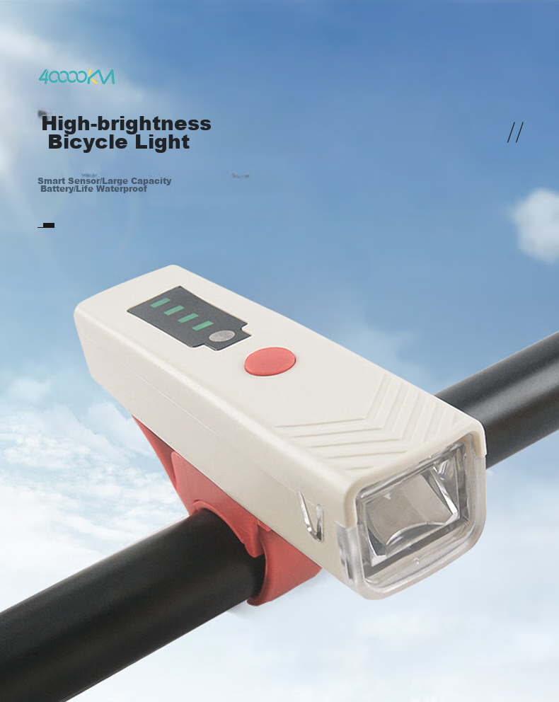 Siwangongli Intelligent Sensor Front Light, Mountain Bike Road Bike Night Riding High Beam Flashlight, Children's Cycling Equipment Accessories 1