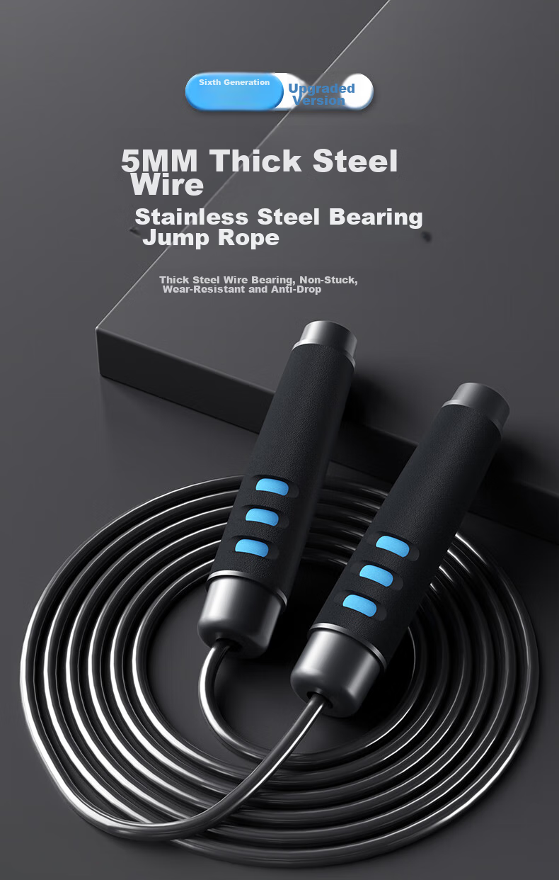 Li-Ning Jump Rope for Adults And Children, Middle School Students, Wear-Resistant Steel Wire, Professional High School Entrance Exam, Heavy-Duty Fitness Equipment 1