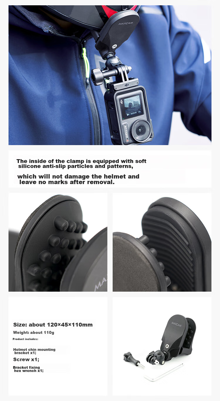 MAXCAM Suitable for DJI Osmo Action 6/5/4/3 Pro Action Camera, Car Nano Adhesive Suction Cup Glass Fixing Car Mount Accessory 11