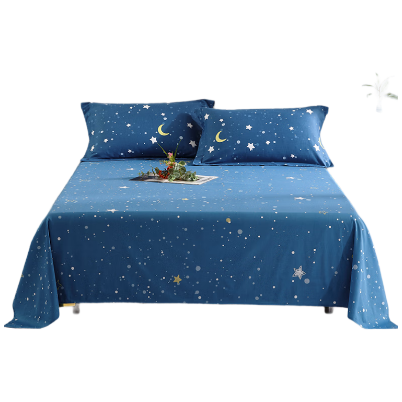Bailisi, Produced by Shuixing Jiafang, 100% Pure Cotton Bed Sheet, Single Piece, Dormitory Single Bed Sheet, All-Cotton Bedspread, Bed Cover, Bedding