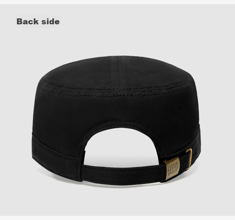 JEEP Men's Flat-Top Cap, All-Season Style, Baseball Cap for Middle-Aged And Elderly, Outdoor Casual Versatile Cap A0293 15