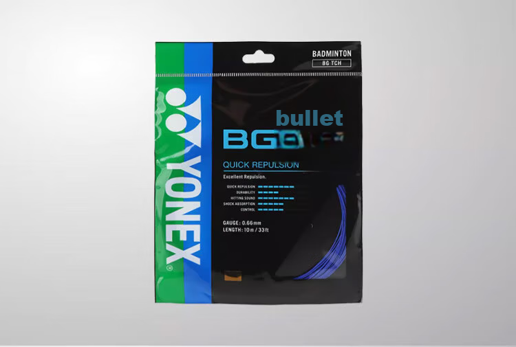 YONEX Badminton String, High Elasticity, Rebound Control, Daily Training, Durable, BGTCR-066, Blue 2