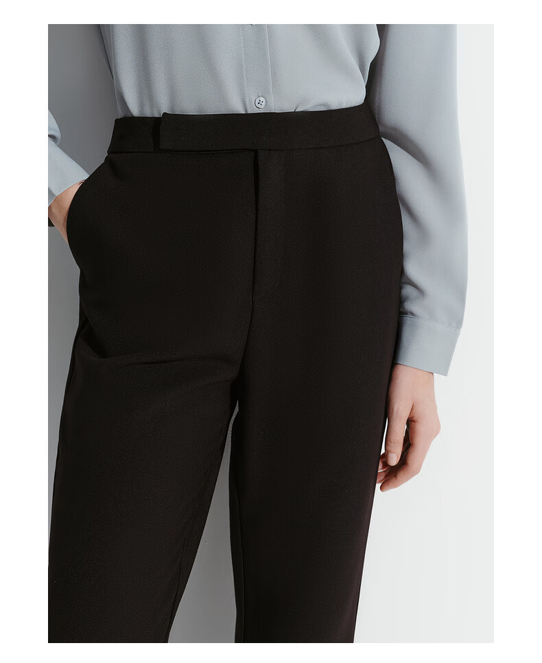 G2000 [Multi-Dimensional Elasticity] Spring And Autumn Mall Matching Soft Comfortable Flared Pants Casual Trousers, Black, Size 38 6